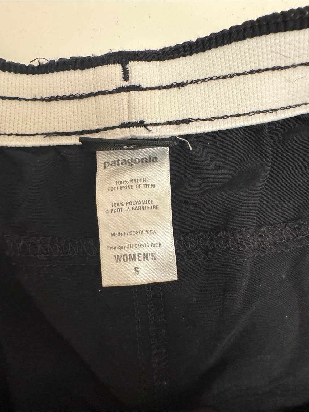 Patagonia Women's Black Athletic Shorts with Drawstring - Picture 6 of 7